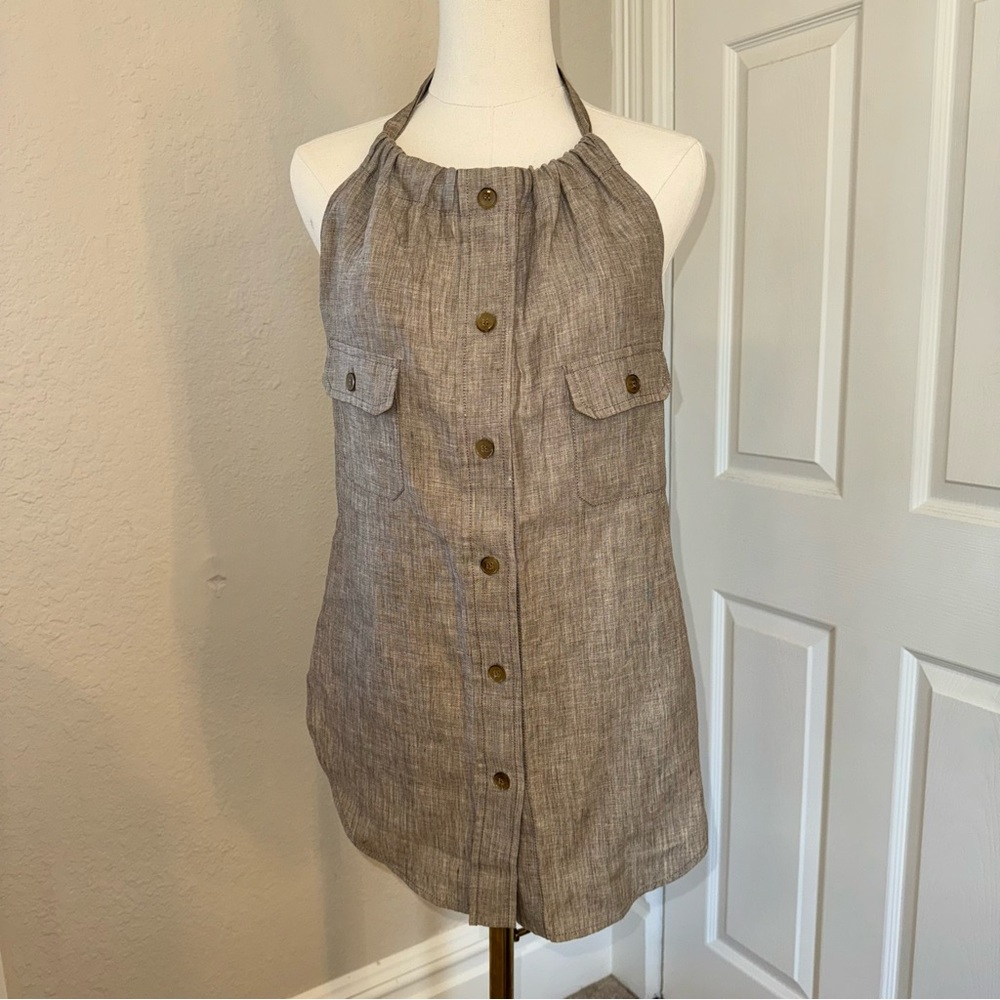 Max Mara Linen Halter Top